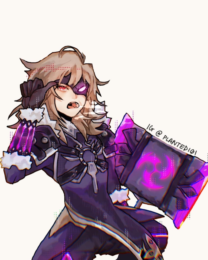 razor and electrohammer vanguard (genshin impact) drawn by planted101