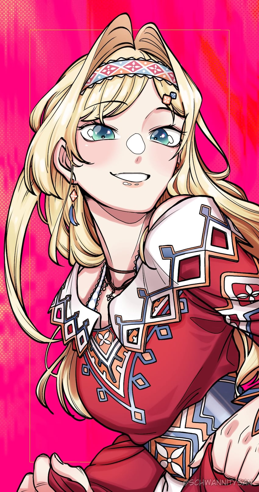 layla alstroemeria (nijisanji and 1 more) drawn by schwannitysan