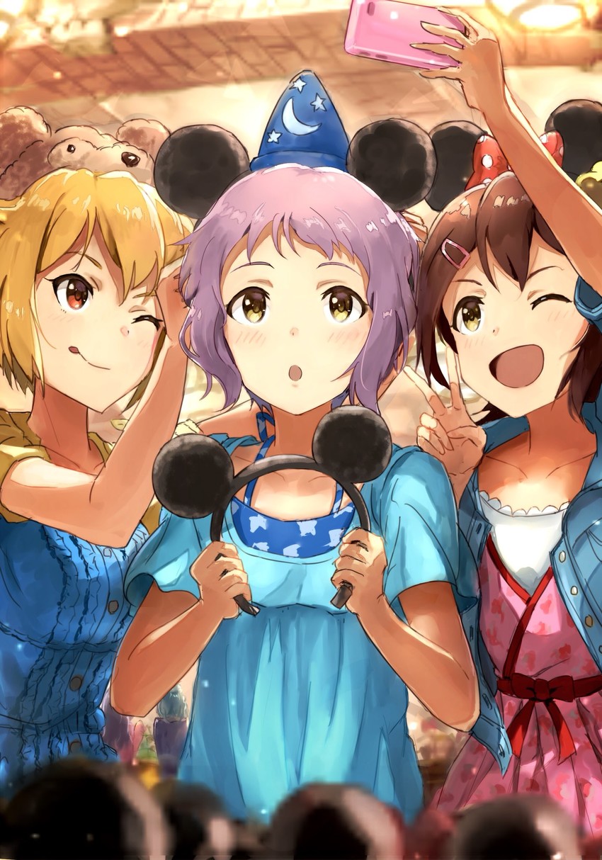 makabe mizuki, ibuki tsubasa, and kasuga mirai (idolmaster and 2 more) drawn by madogiwa_(ran5)