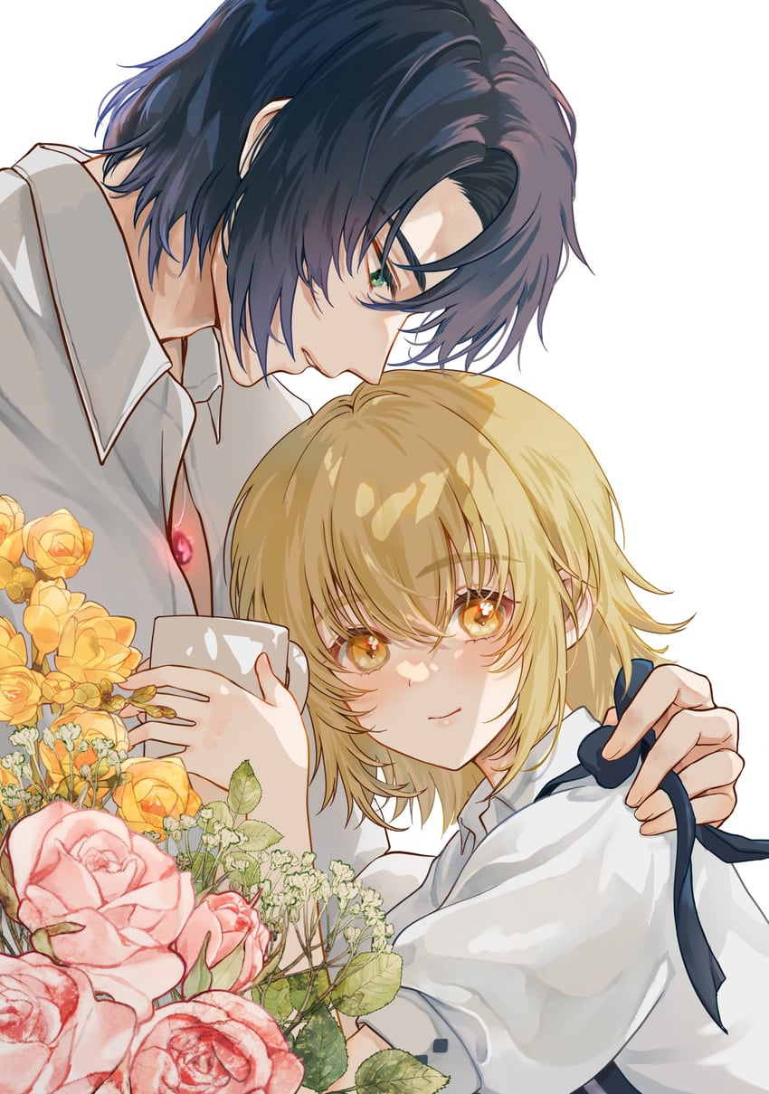 cagalli yula athha and athrun zala (gundam and 1 more) drawn by amu_mmy