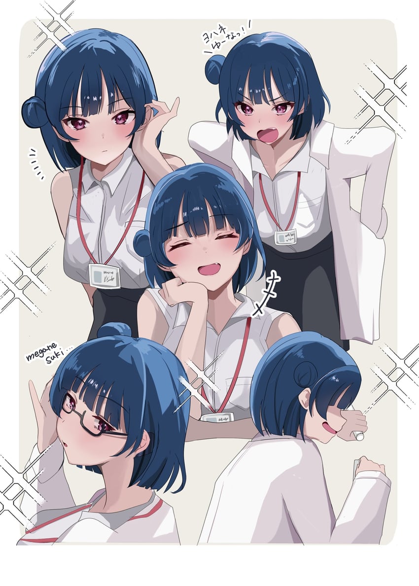 tsushima yoshiko (love live! and 1 more) drawn by sumireneko1231