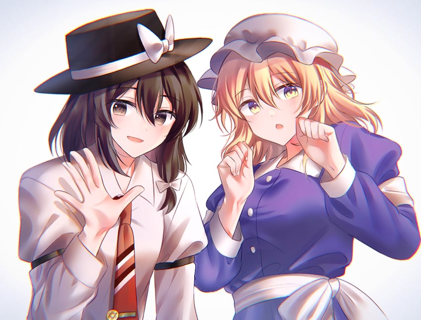 usami renko and maribel hearn (touhou) drawn by hakubo_(usgr_0)