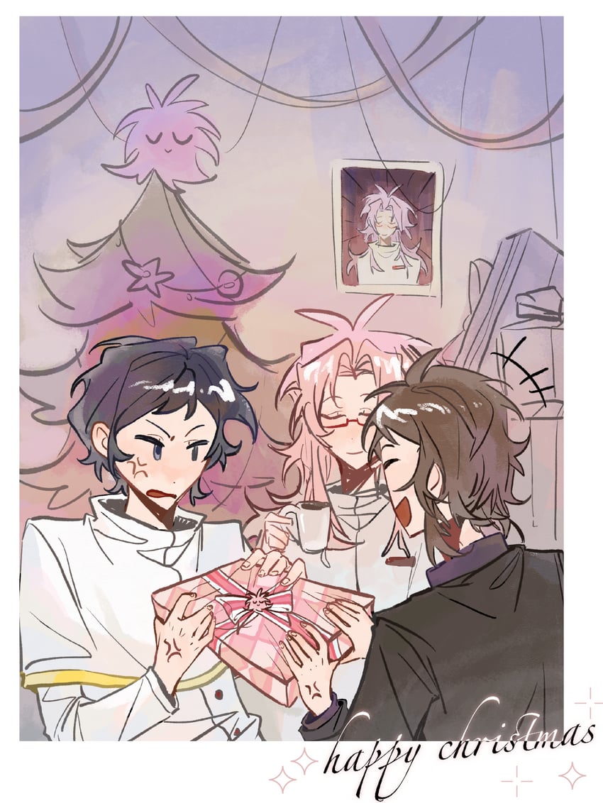 hatsutori hajime, utsugi noriyuki, and harada minoru (saibou shinkyoku) drawn by wifiwangjiye