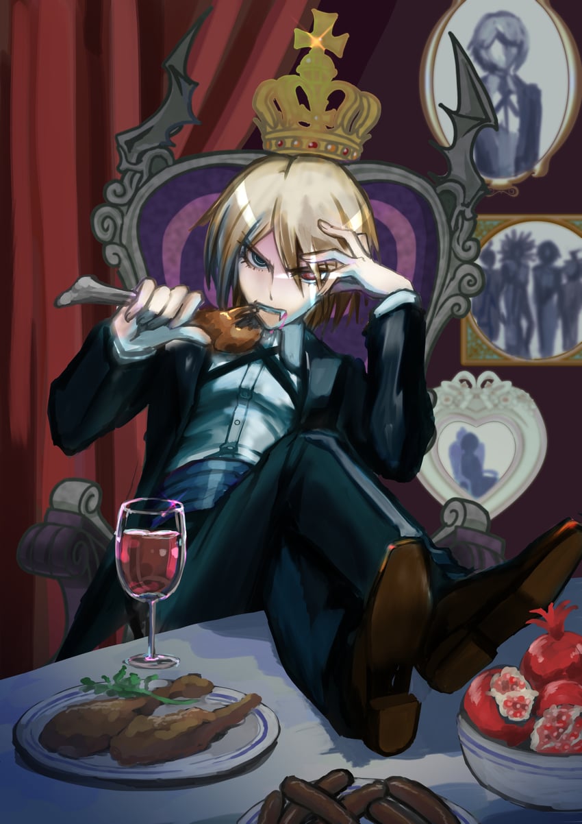 togami byakuya (danganronpa and 1 more) drawn by koutei_penko