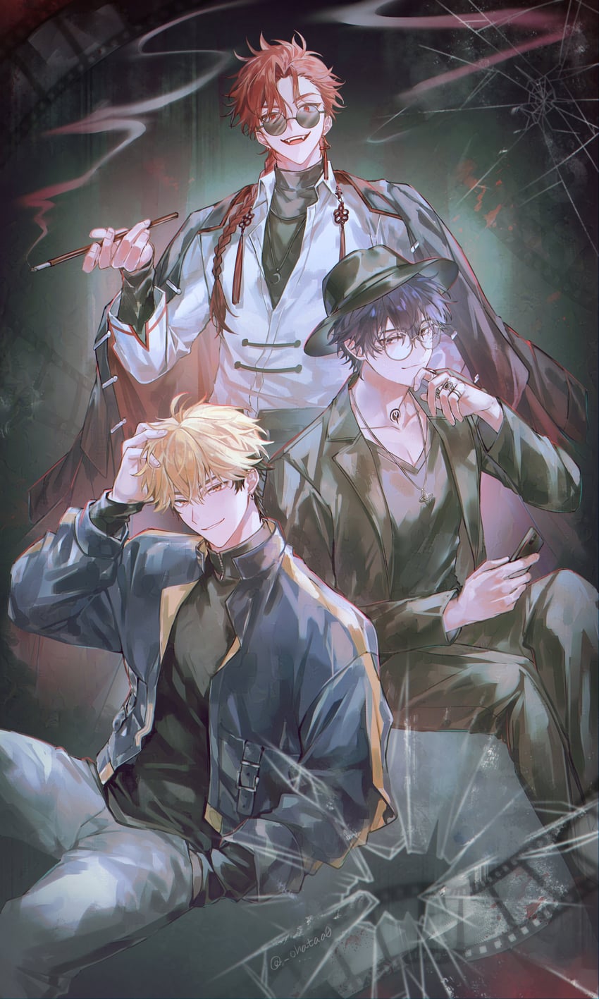 xia fei, xiao weiying, and liu xiao (shiguang dailiren) drawn by hata_(ohataa0)