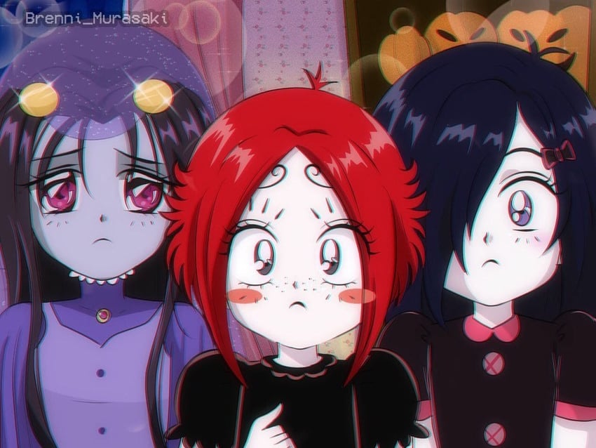 ruby gloom, iris, and misery (ruby gloom) drawn by brenni_murasaki