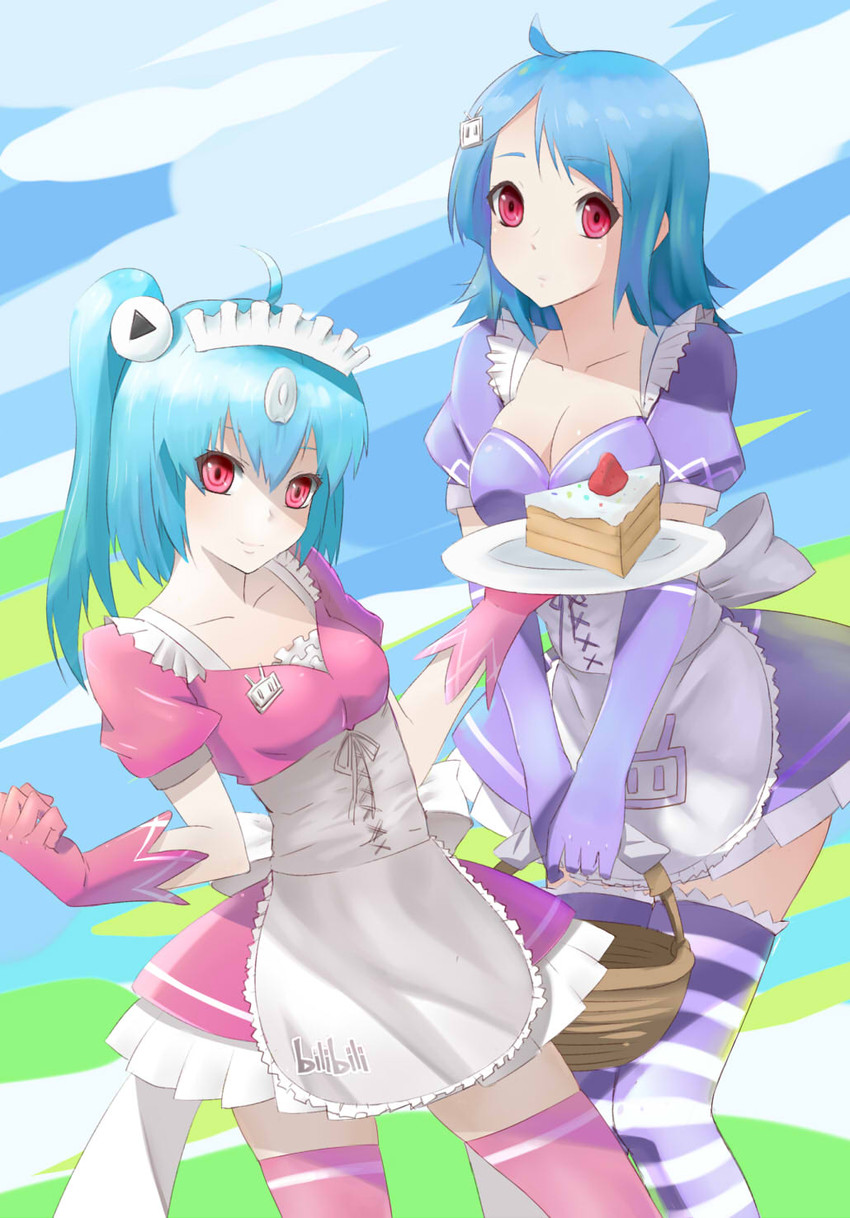 bili girl 33 and bili girl 22 (bilibili) drawn by luoye_no_qiu