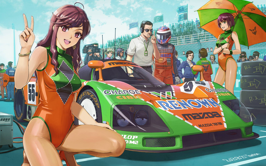 johnny herbert (original and 1 more) drawn by tantaka