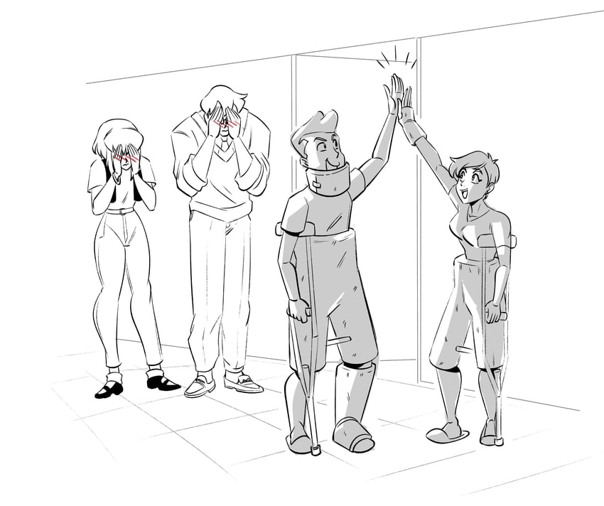 clark kent, supergirl, lois lane, and jimmy olsen (dc comics and 2 more) drawn by funsexydb
