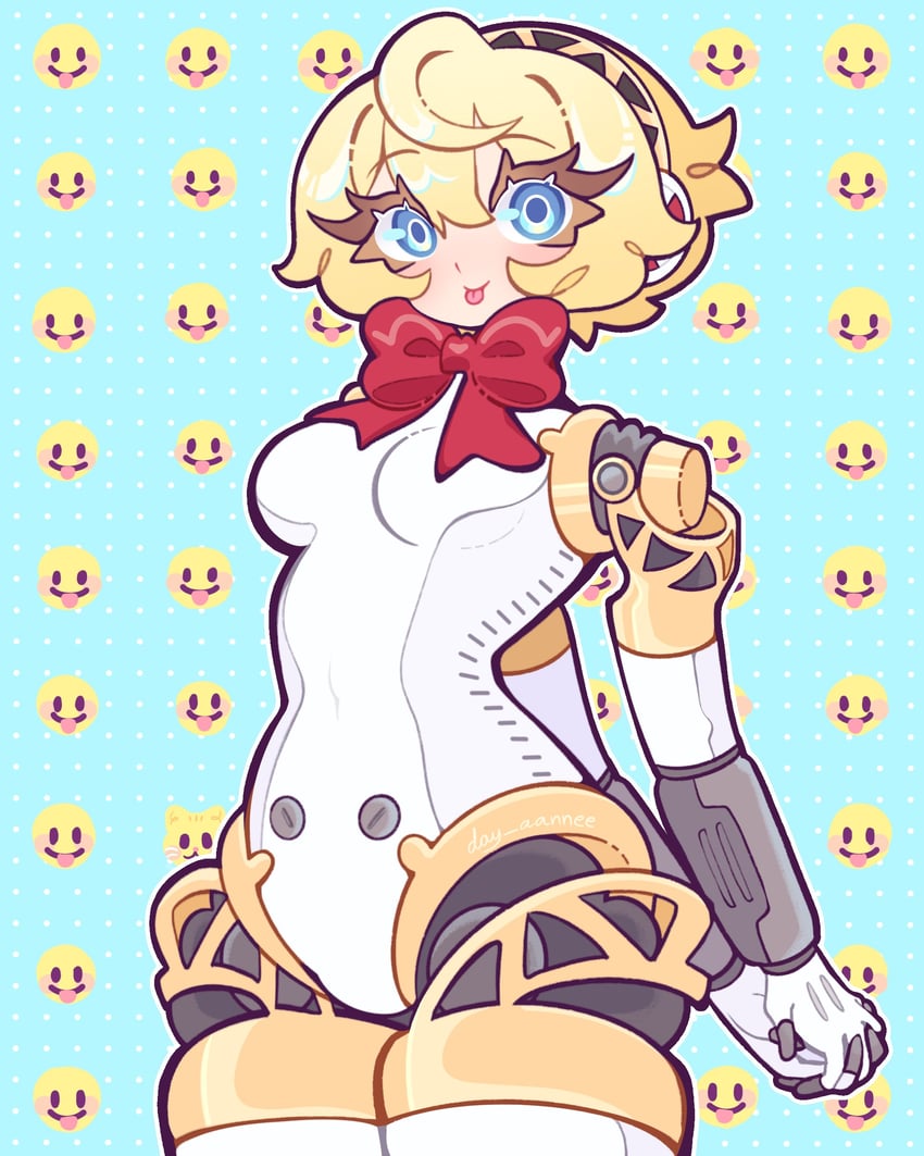 aigis (persona and 1 more) drawn by day-aannee
