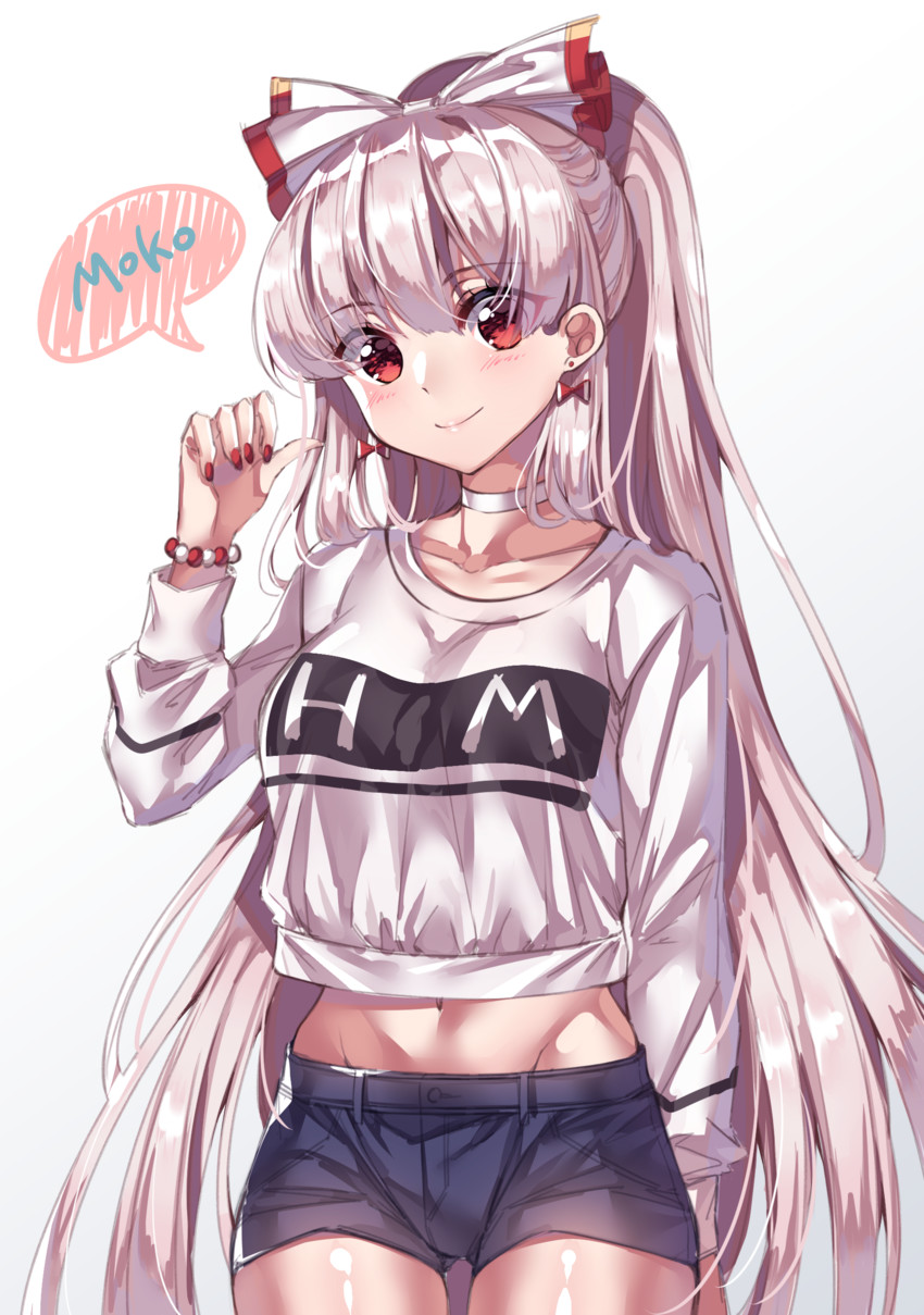 fujiwara no mokou (touhou) drawn by dark_jewel_(gem_oblivion)