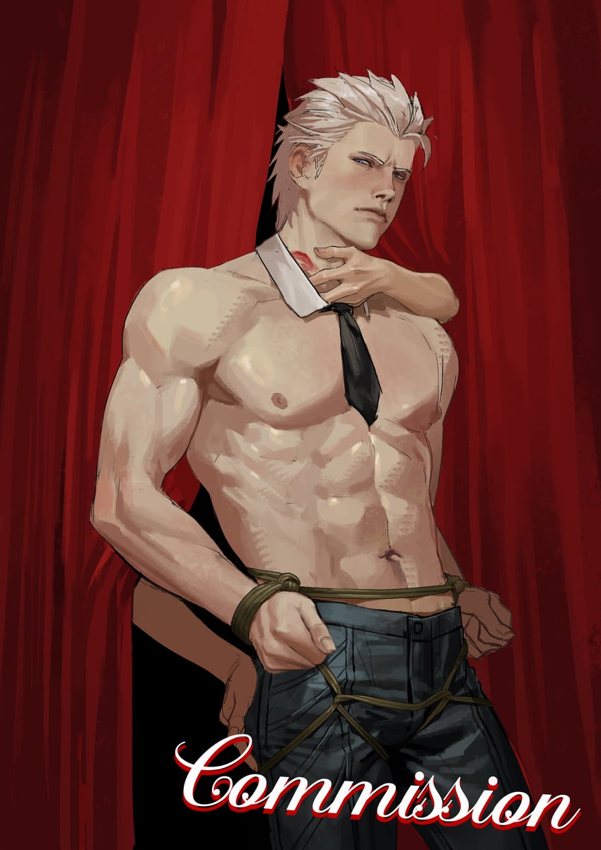 vergil (devil may cry and 1 more) drawn by maozhu