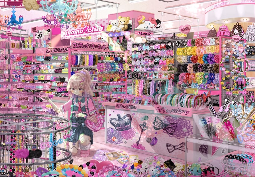 cinnamoroll, hello kitty, my melody, kuromi, rilakkuma, and 12 more (original and 7 more) drawn by shinanashina