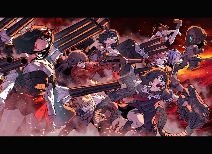 shigure, shigure kai ni, yamashiro, naka, fusou, and 8 more (kantai collection) drawn by rinta_(reyte)