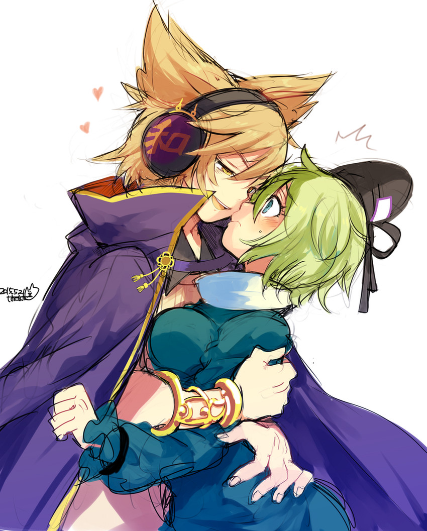 toyosatomimi no miko and soga no tojiko (touhou) drawn by iroyopon