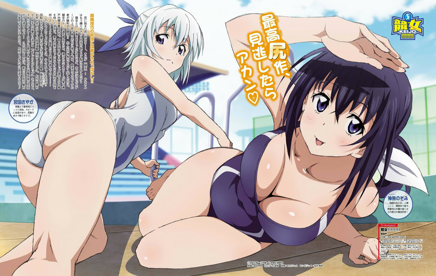 kaminashi nozomi and miyata sayaka (dengeki g's and 1 more) drawn by takami_akio