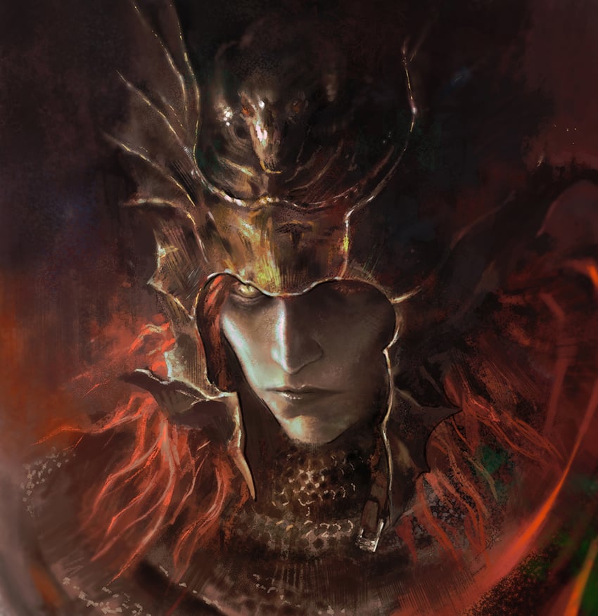 messmer the impaler (elden ring and 1 more) drawn by miyazaki_akira