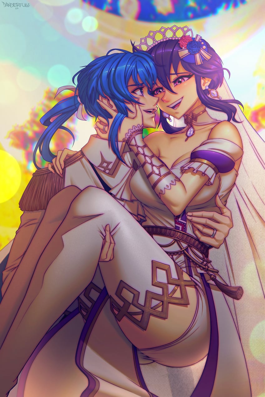 seliph and larcei (fire emblem and 2 more) drawn by danderfull