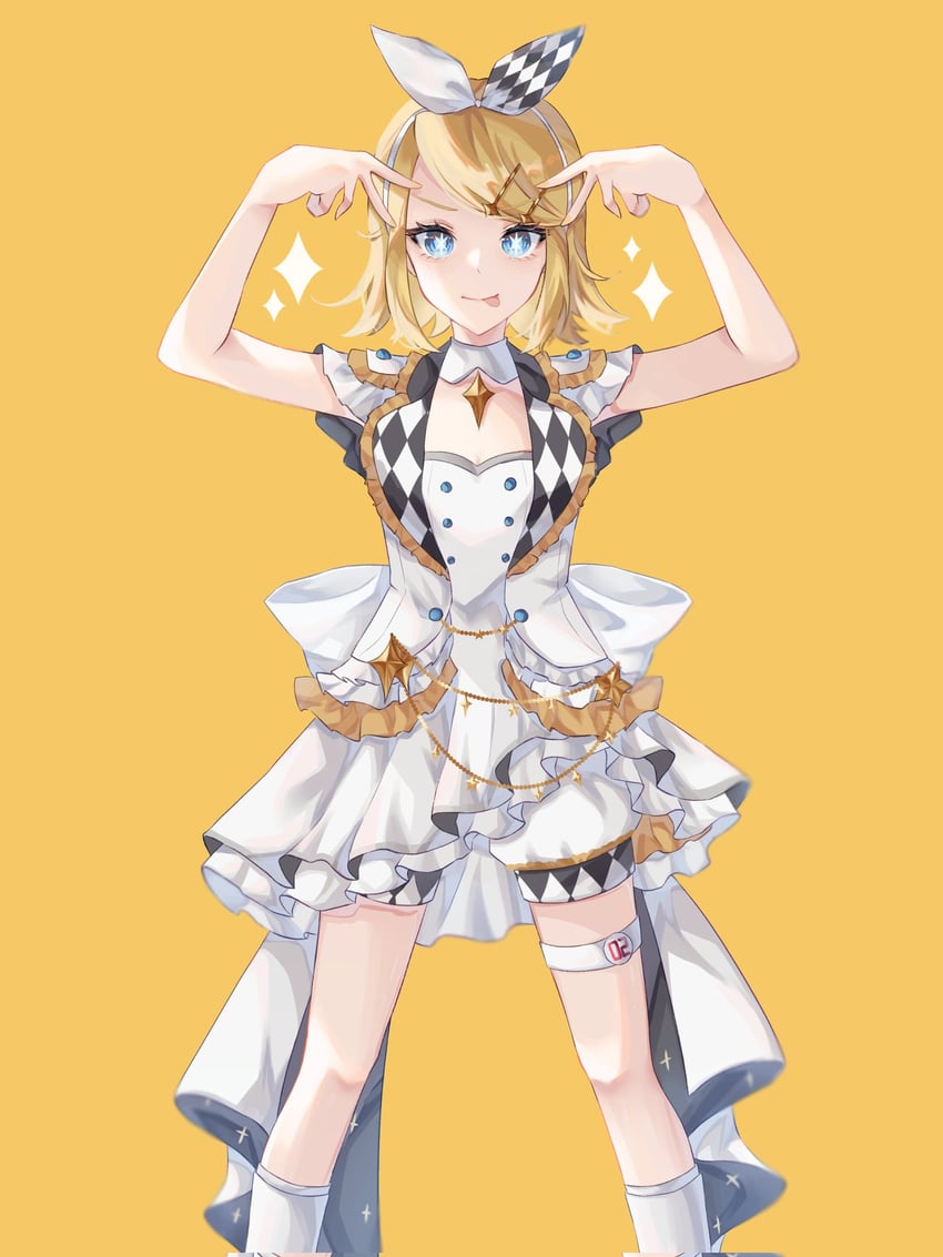 kagamine rin and more more jump! rin (vocaloid and 3 more) drawn by carin_(c_arin1012)