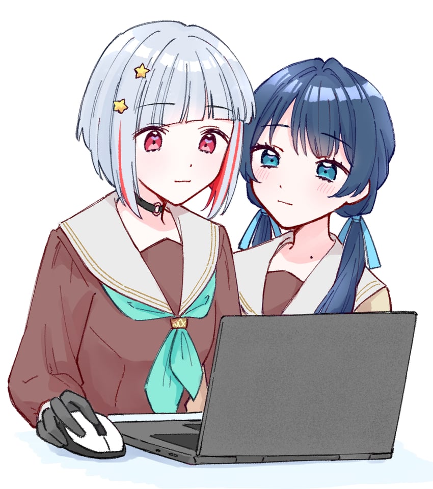 murano sayaka and yugiri tsuzuri (love live! and 1 more) drawn by zangemiya