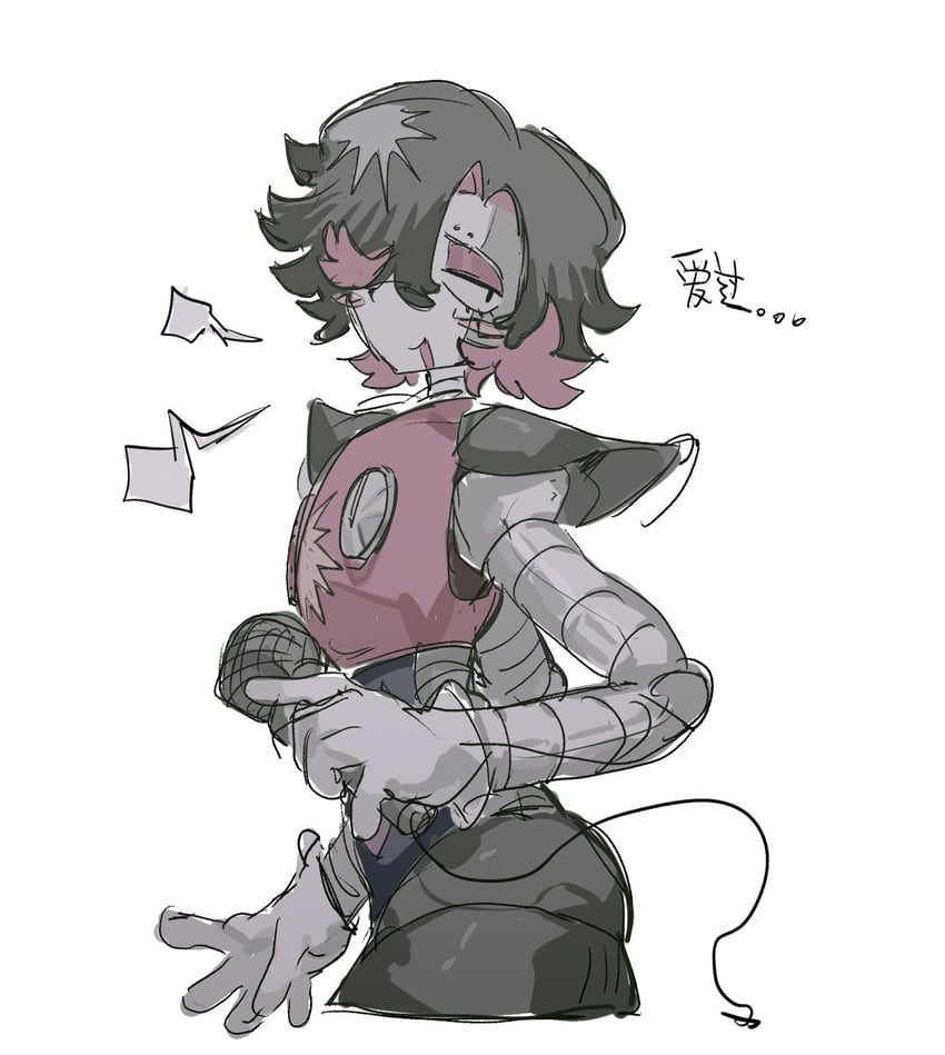 mettaton and mettaton ex (undertale) drawn by xiboliya_suanxing_shengwu