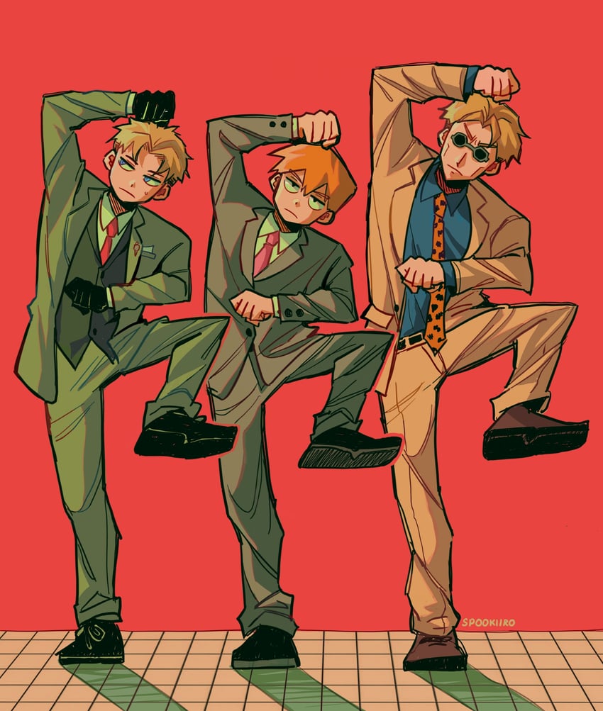 twilight, nanami kento, and reigen arataka (jujutsu kaisen and 2 more) drawn by spookiiro