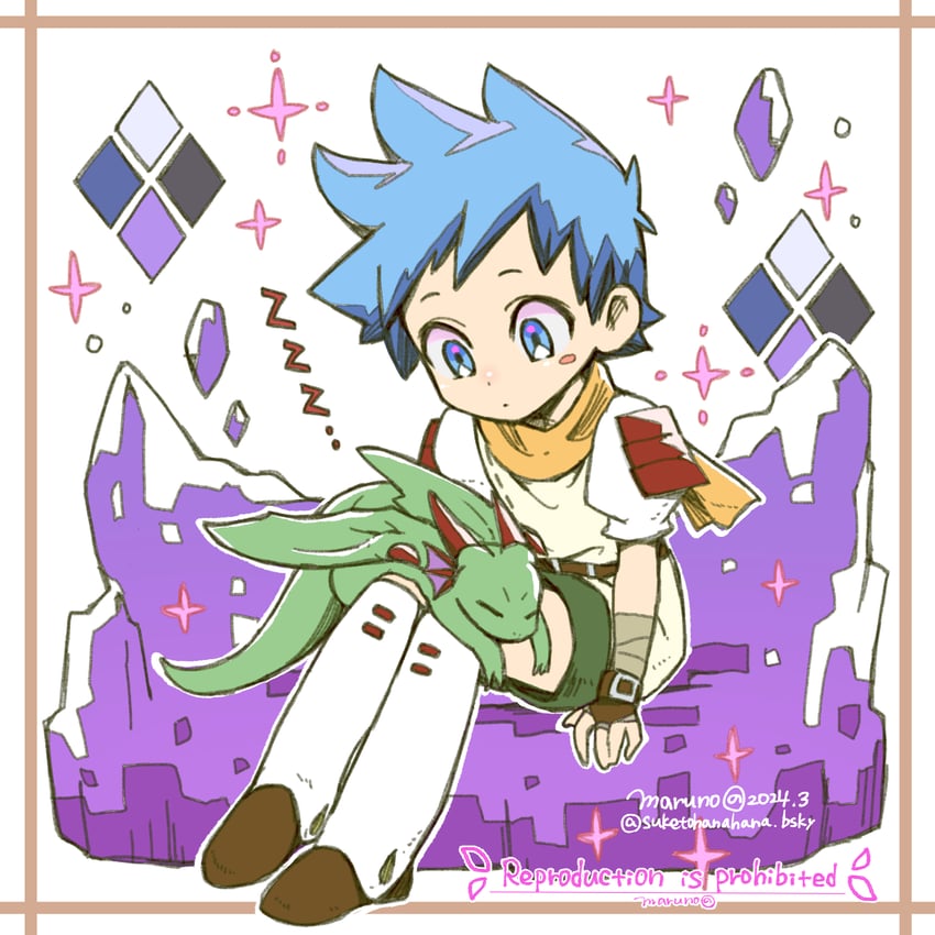 ryu (breath of fire and 1 more) drawn by maruno