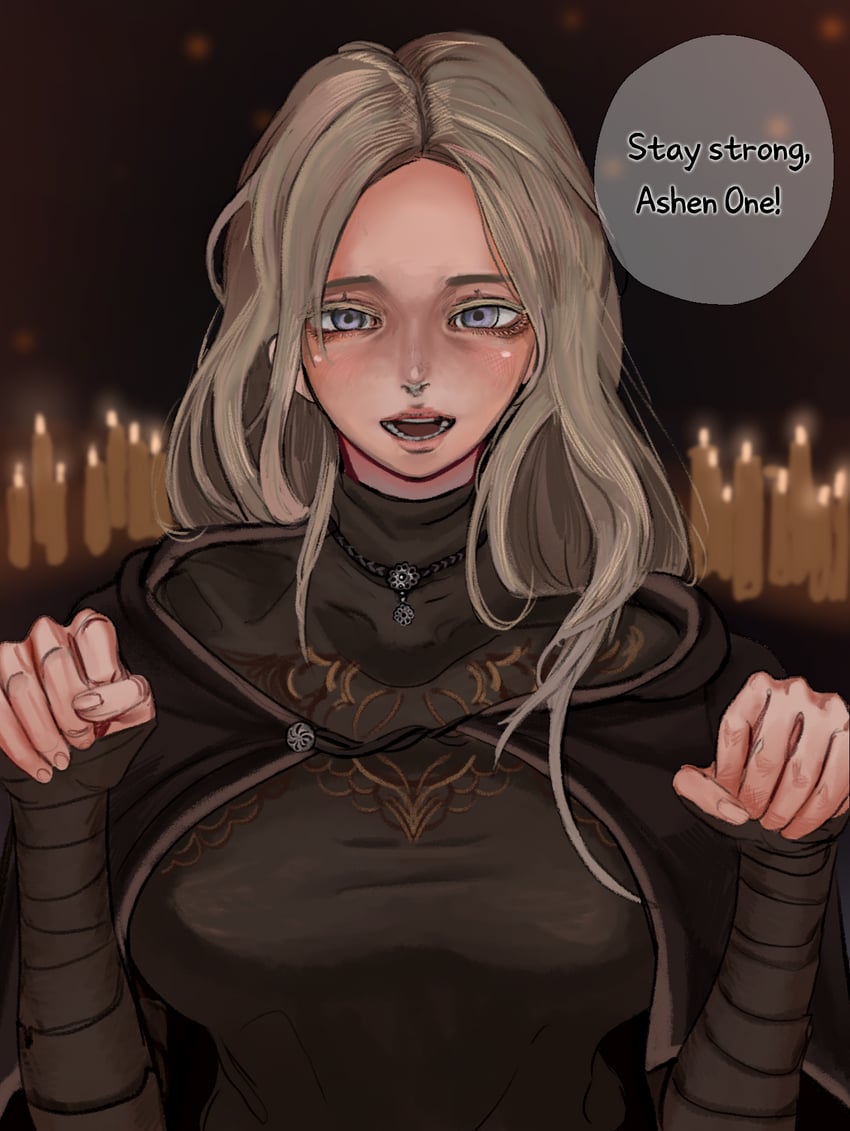fire keeper (dark souls and 1 more) drawn by kkghost_tv