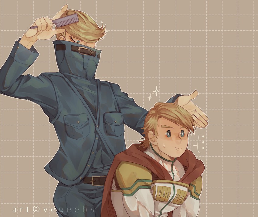 togata mirio and best jeanist (boku no hero academia) drawn by addy_(@vegeebs)