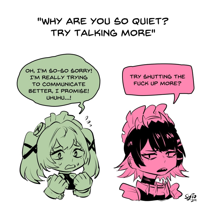 ellen joe and corin wickes (zenless zone zero) drawn by sytokun