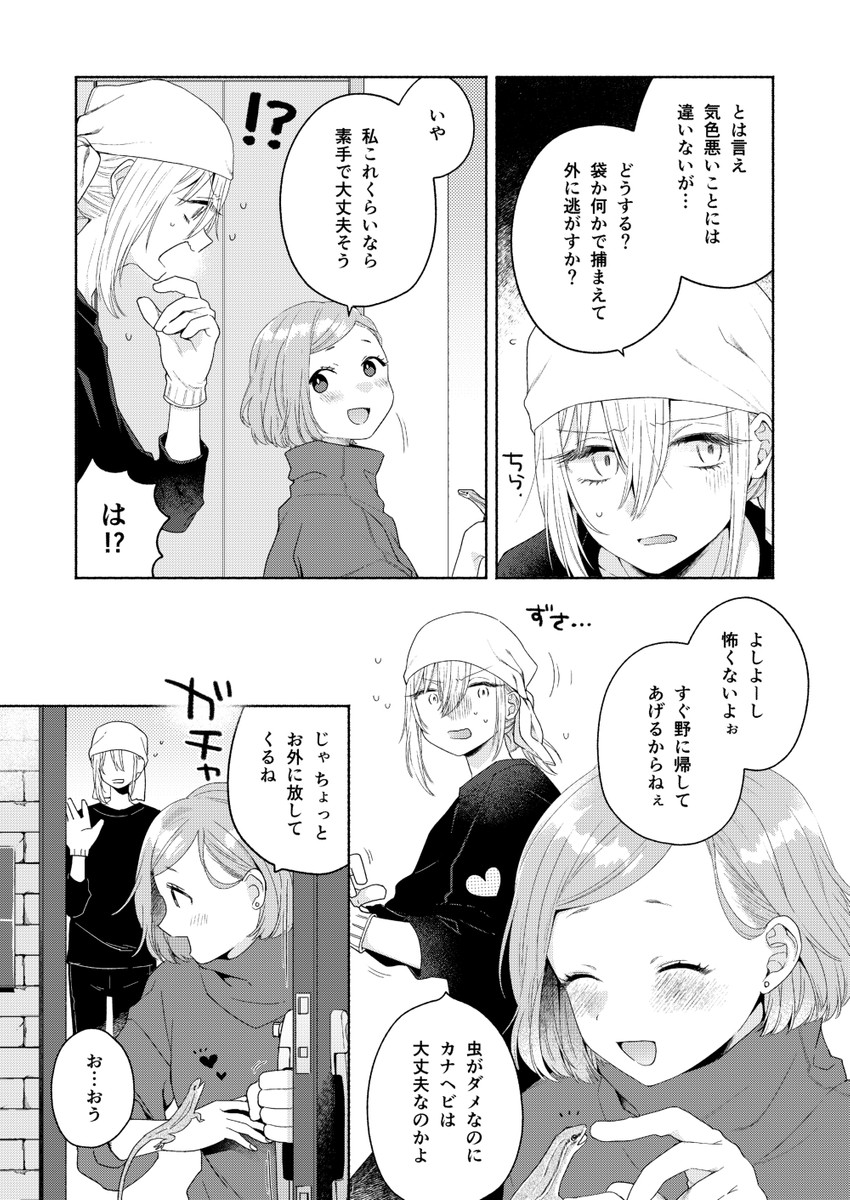 kanda mizuki and ookuma satomi (ikemen onna to hakoiri musume) drawn by majoccoid and mochi_au_lait