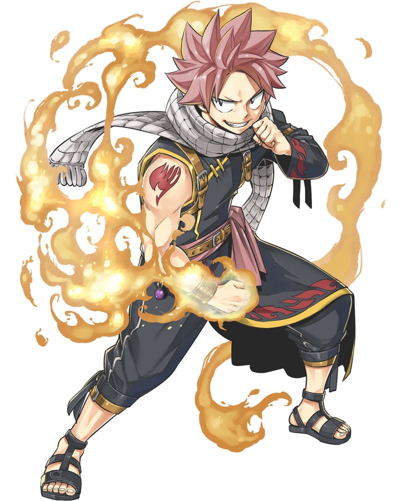 natsu dragneel (fairy tail and 1 more) drawn by mashima_hiro