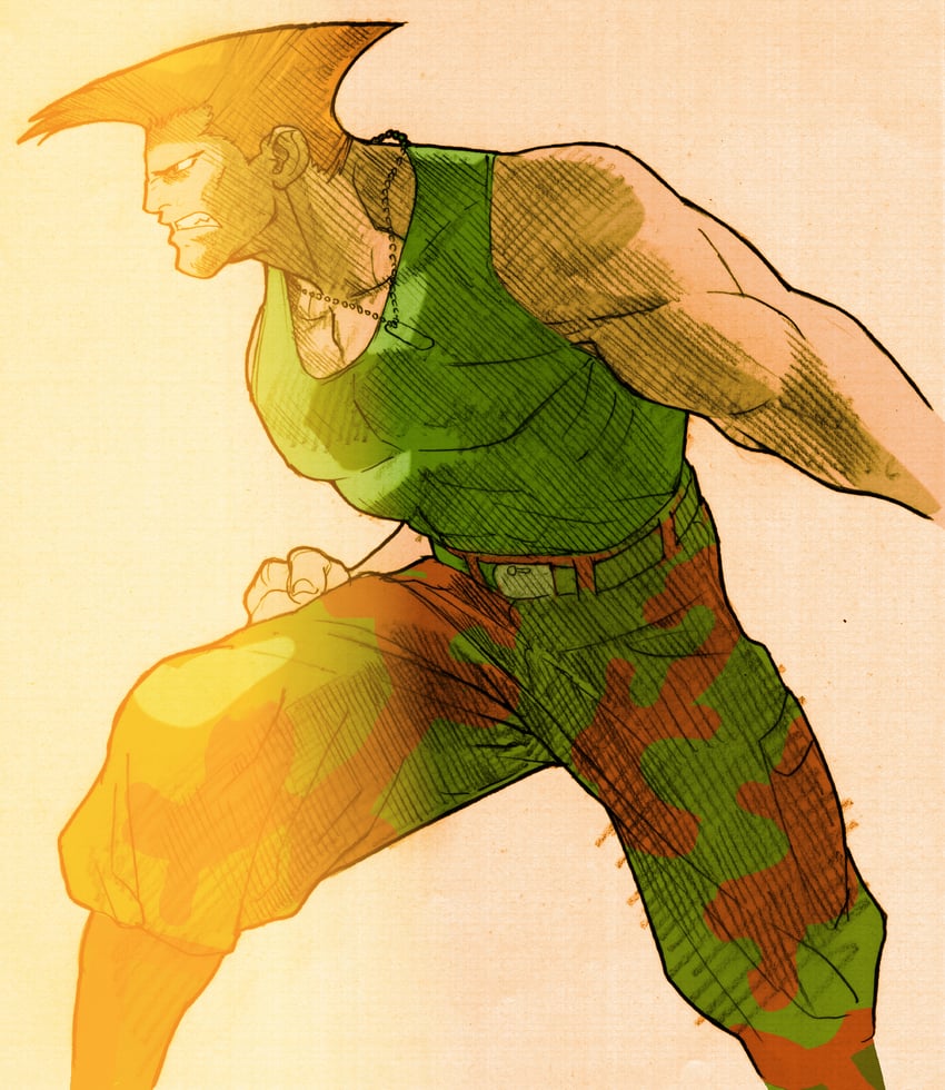 guile (street fighter and 4 more) drawn by bengus