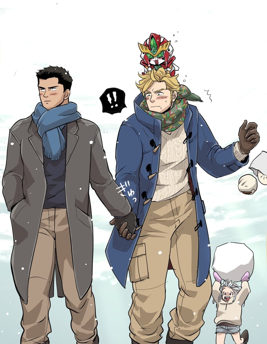 ao isami, lewis smith, bravern, and lulu (yuuki bakuhatsu bang bravern) drawn by aya942841437606