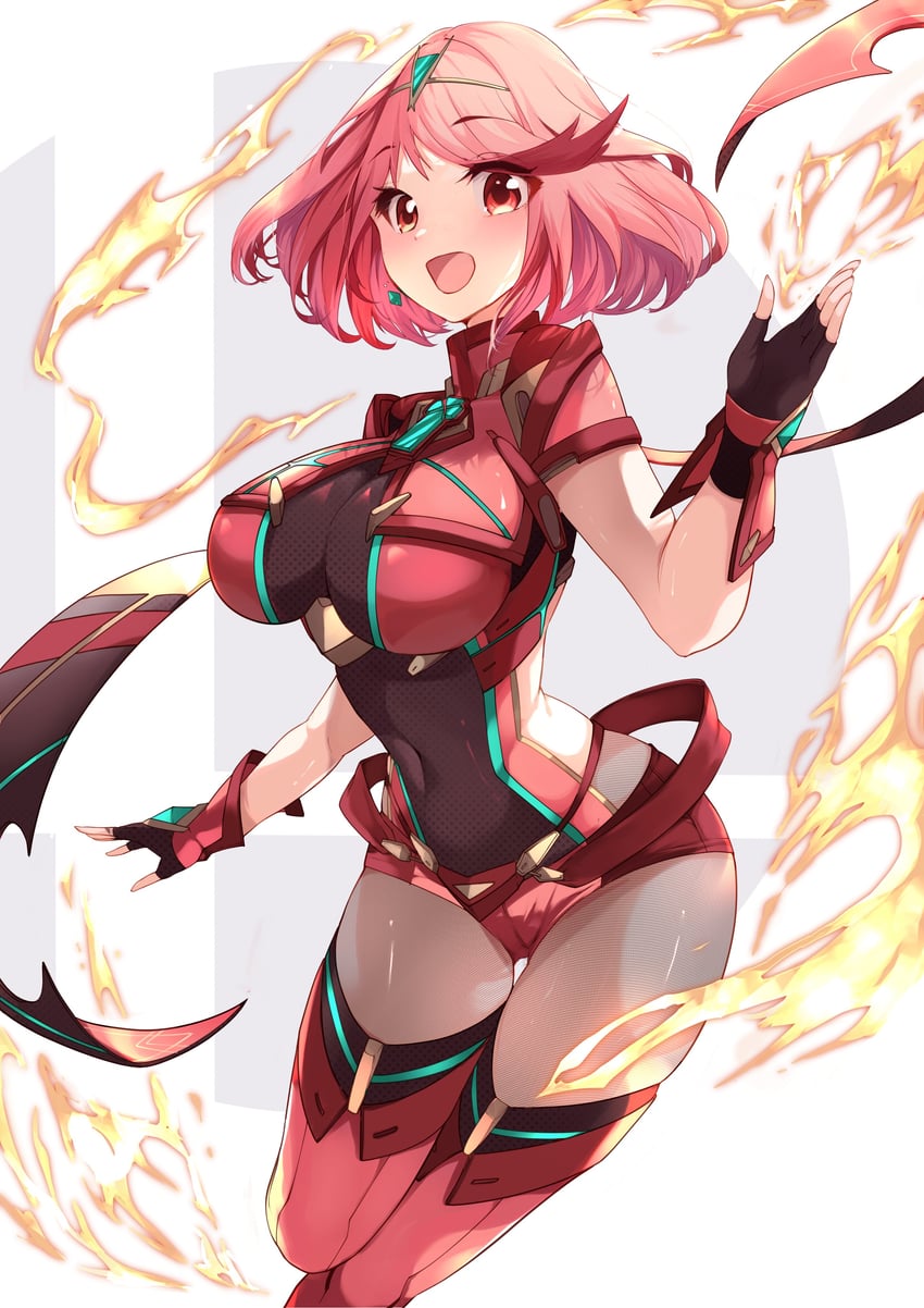 pyra (xenoblade chronicles and 2 more) drawn by risumi_(taka-fallcherryblossom)