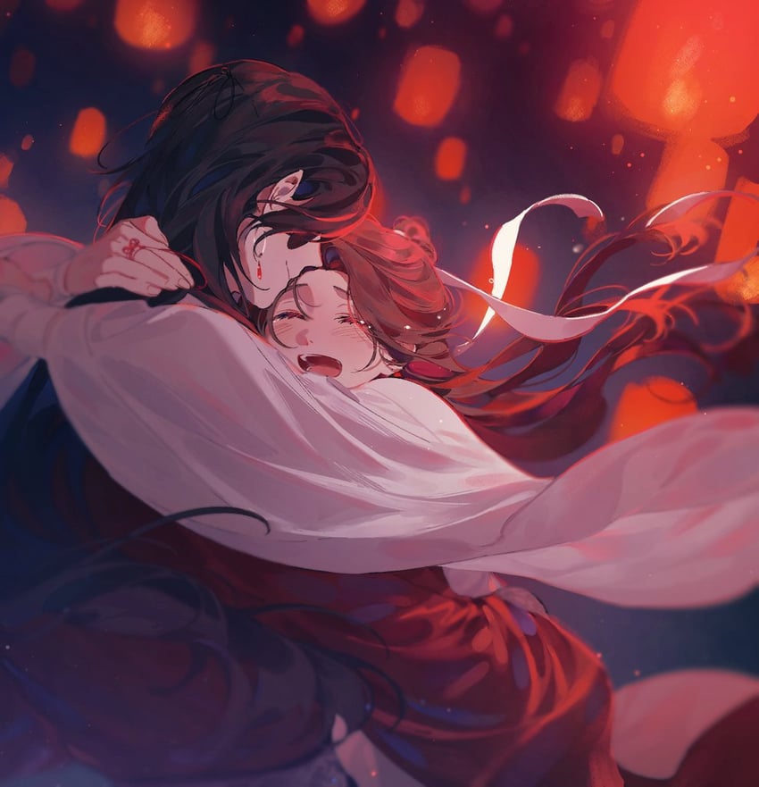 xie lian and hua cheng (tianguan cifu) drawn by galbae