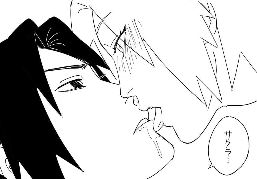 haruno sakura and uchiha sasuke (naruto and 1 more) drawn by nyan_2020