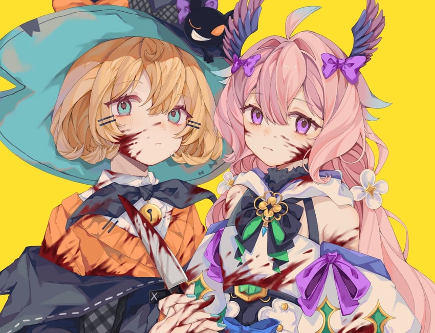enna alouette, millie parfait, and lucie (nijisanji and 1 more) drawn by kawaue7