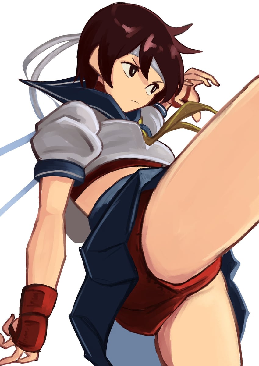 kasugano sakura (street fighter and 1 more) drawn by tikuwabu_33