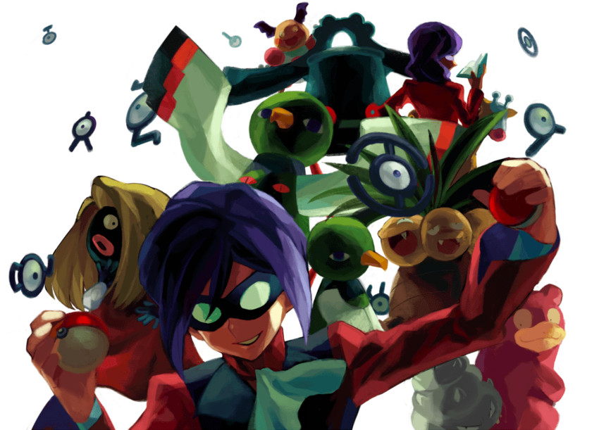 unown, xatu, mr. mime, slowbro, unown a, and 13 more (pokemon and 2 more) drawn by ucchii