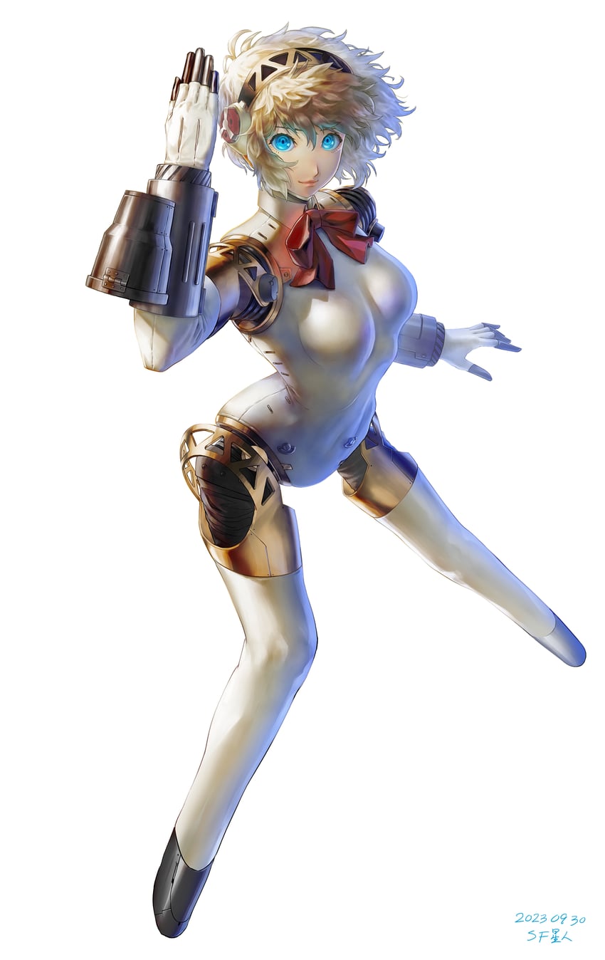 aigis (persona and 1 more) drawn by saran_wrap_(sf_seijin)