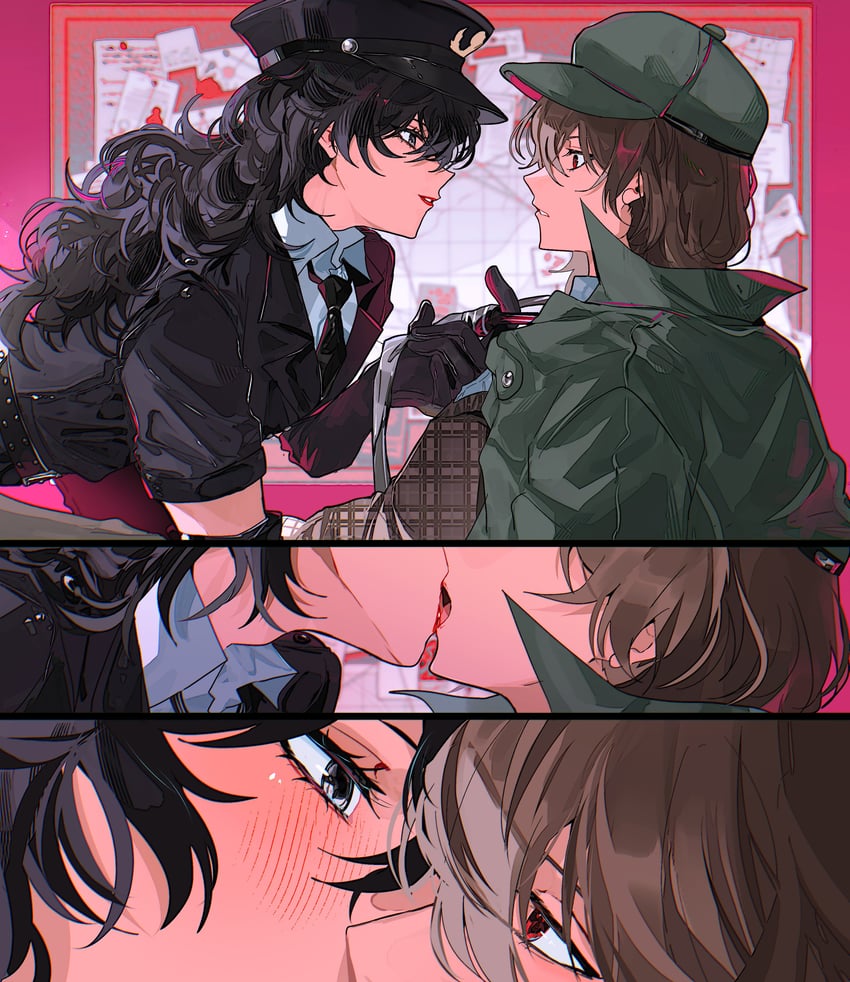 amamiya ren and akechi gorou (persona and 2 more) drawn by fsmaichobpeg0