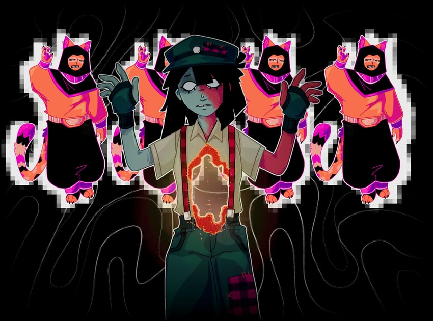 ena, hangover ena, and theodora (ena and 1 more) drawn by disco_bowser