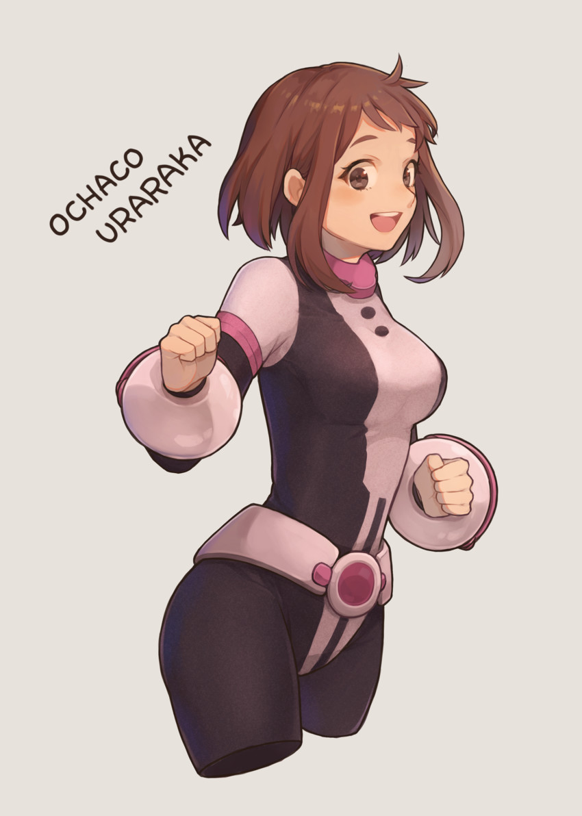 uraraka ochaco (boku no hero academia) drawn by saino_misaki