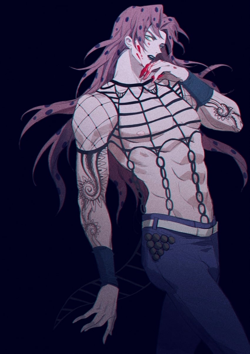 diavolo (jojo no kimyou na bouken and 1 more) drawn by youamo