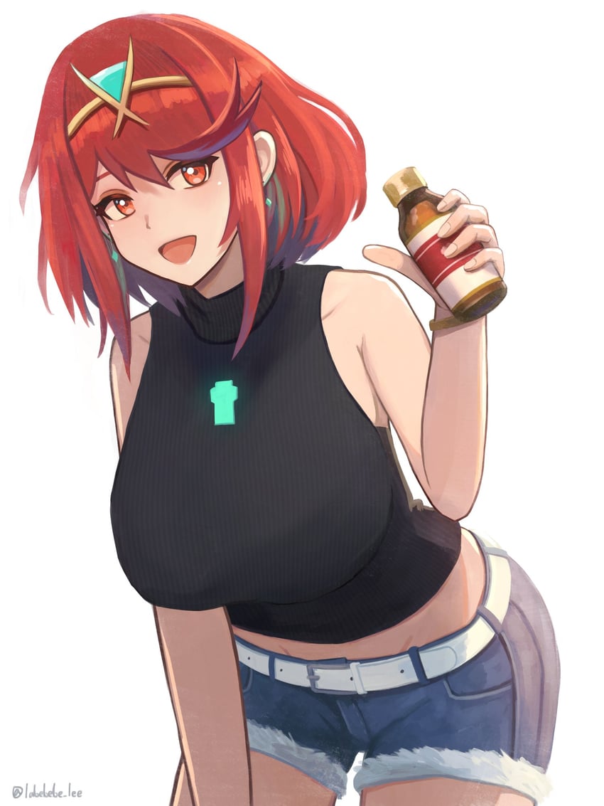 pyra (xenoblade chronicles and 1 more) drawn by labebebe_lee