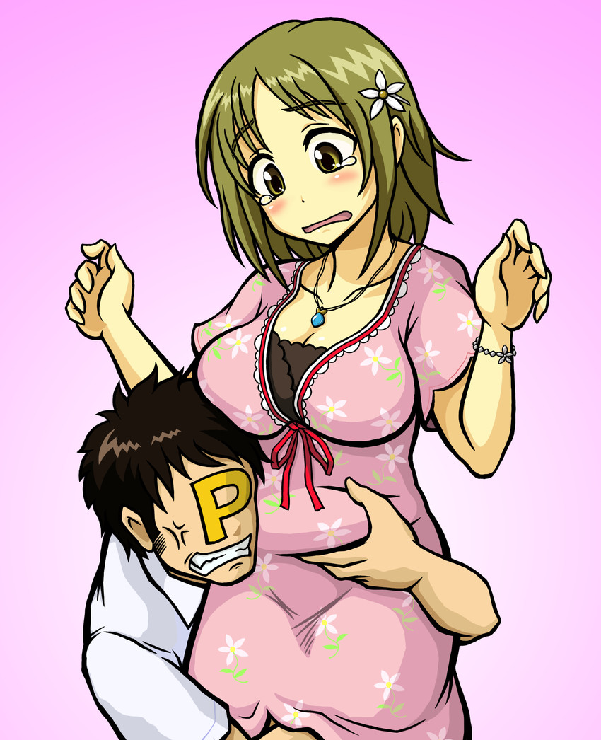 producer, p-head producer, and mimura kanako (idolmaster and 1 more) drawn by numonchuga