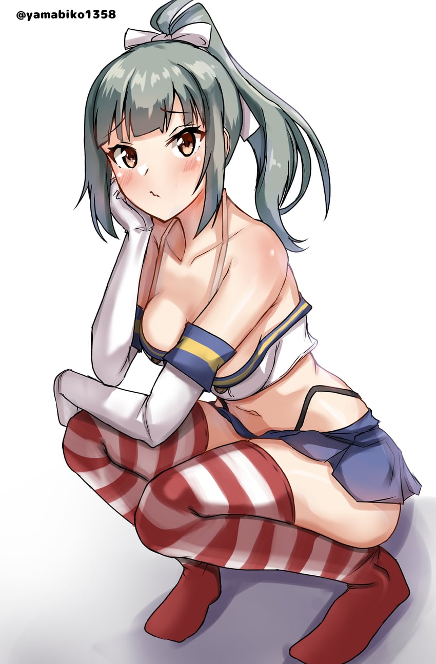 shimakaze, yuubari, and yuubari kai ni (kantai collection) drawn by mizuki_(uzuki_no_sato)
