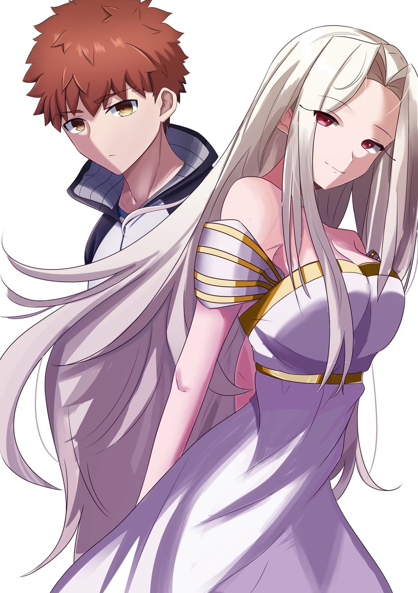 emiya shirou and irisviel von einzbern (fate and 2 more) drawn by shokobr