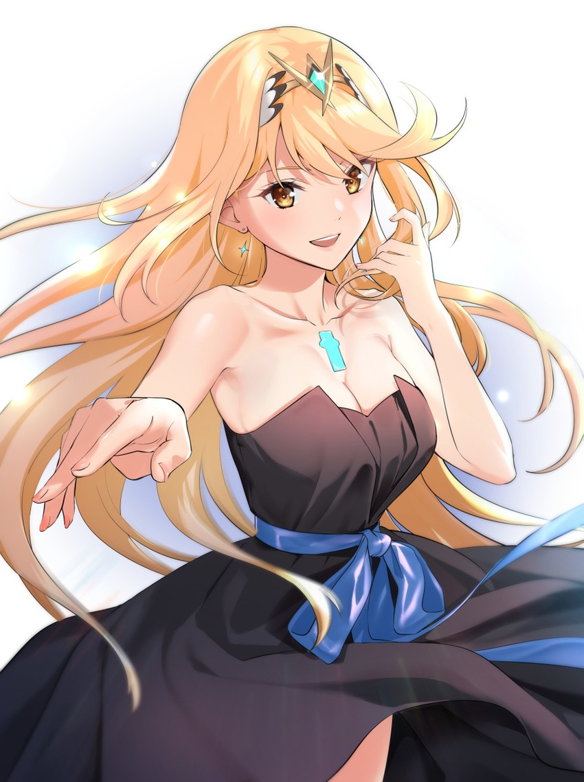 mythra (xenoblade chronicles and 1 more) drawn by taromarun